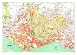 Plan de la Ville de Vevey en 1986