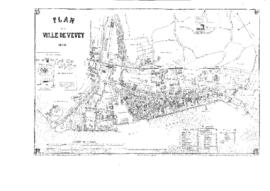 Plan de la ville de Vevey et Plan-Dessus en 1870