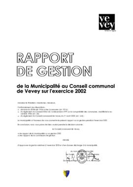 Rapport de gestion 2002
