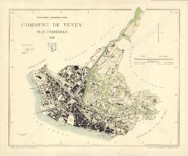 Plan de la Ville de Vevey en 1937