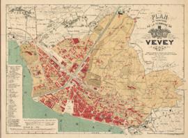 Plan de la Ville de Vevey en 1913