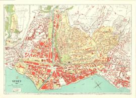 Plan de la Ville de Vevey en 1973