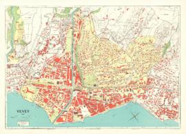 Plan de la Ville de Vevey en 1967