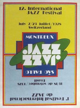 [ONO, Walter]: "12. international Jazz festival July 7-23 juillet 1978 Switzerland Montreux ...