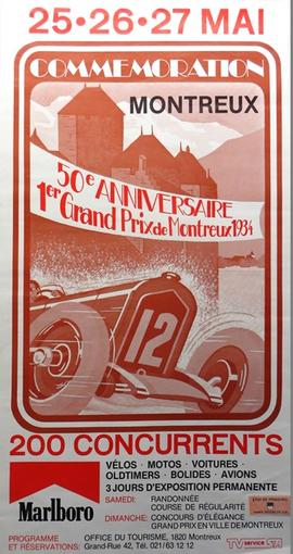 [INCONNU]: Commémoration Montreux 50ème anniversaire 1er Grand Prix de Montreux 1934 - 25, 26, 27...