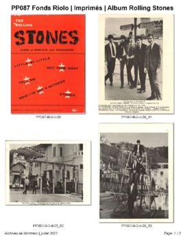 THE ROLLING STONES : Album de partitions et de photographies des Rolling Stones à Montreux