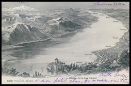 Montreux: Panorama sur le Château de Chillon, le Lac Léman, Genève et les Alpes