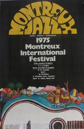 [GAENG, Bruno]: "Montreux Jazz Suisse Schweiz Switzerland 1975 Montreux international festiv...