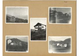 Panneaux d'exposition contenant 11 photographies du village de Brent