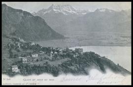 Montreux: Panorama sur Glion, la plaine du Rhône et les Dents-du-Midi