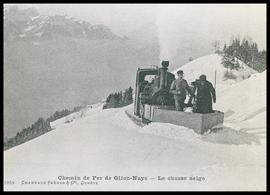 Crêt-d'y-Bau: Chasse-neige, train Glion-les Rochers-de-Naye