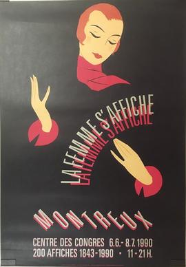 KELLENBERGER Eric: La femme s'affiche - Montreux - Centre des Congrès 6.6.1990 - 8.7.1990