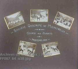 SOCIÉTÉ D'ESCRIME DE MONTREUX : Course aux Avants 1908
