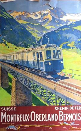 ELZINGRE Édouard: Chemin de fer Montreux-Oberland bernois (MOB) Suisse