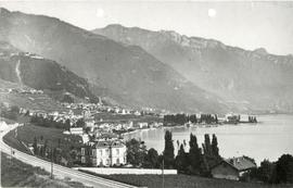 Montreux: Vue sur la Villa Ormond, le Chalet Mirabeau, les villages de Vernex et de la Rouvenaz