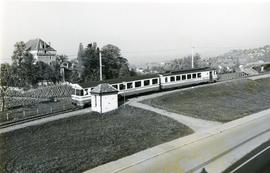 Photographie de la halte du Châtelard sur la ligne du Montreux-Oberland-Bernois (MOB)