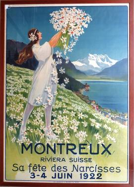 BOVARD F. (?): Montreux, Sa fête des Narcisses, Montreux, Riviera suisse, 3-4 juin 1922