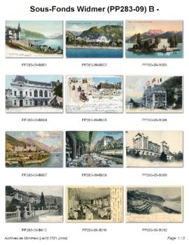 Cartes postales établissements touristiques (hôtels, gare, kursaal)