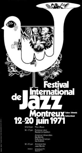 [GAENG, Bruno]: "Festival international de Jazz Montreux Suisse-Schweiz Switzerland 12 au 20...