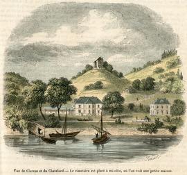 Clarens: Château du Châtelard vu du Lac Léman