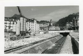 Photographie de la construction du centre commercial Forum