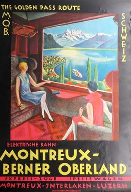 [INCONNU]: The Golden Pass Route Elektrische Bahn Montreux-Berner Oberland (MOB) - Express-Züge -...