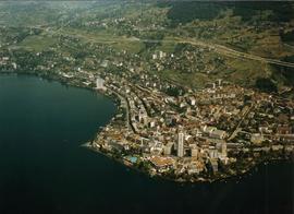 Photographie aérienne oblique de Montreux