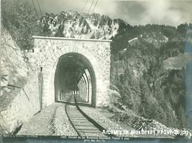 Jaman: Tunnel train Montreux-Oberland bernois (MOB) devant Jaman